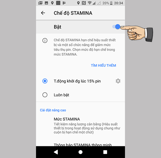 K&iacute;ch hoạt t&iacute;nh năng